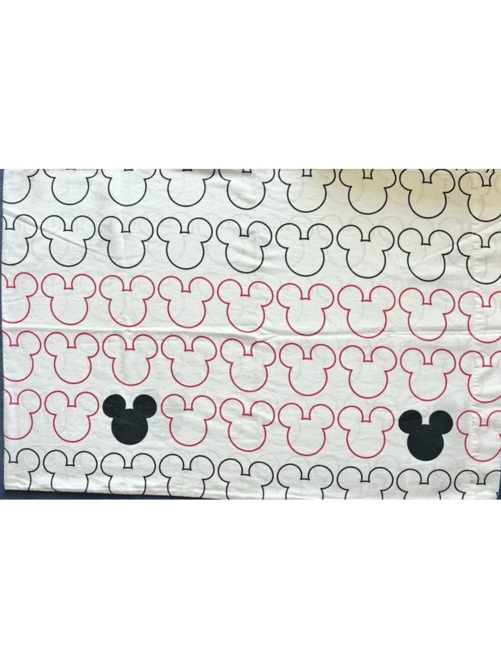 DISNEY HOME Pillow Case Standard Mickey Mouse Red White Black